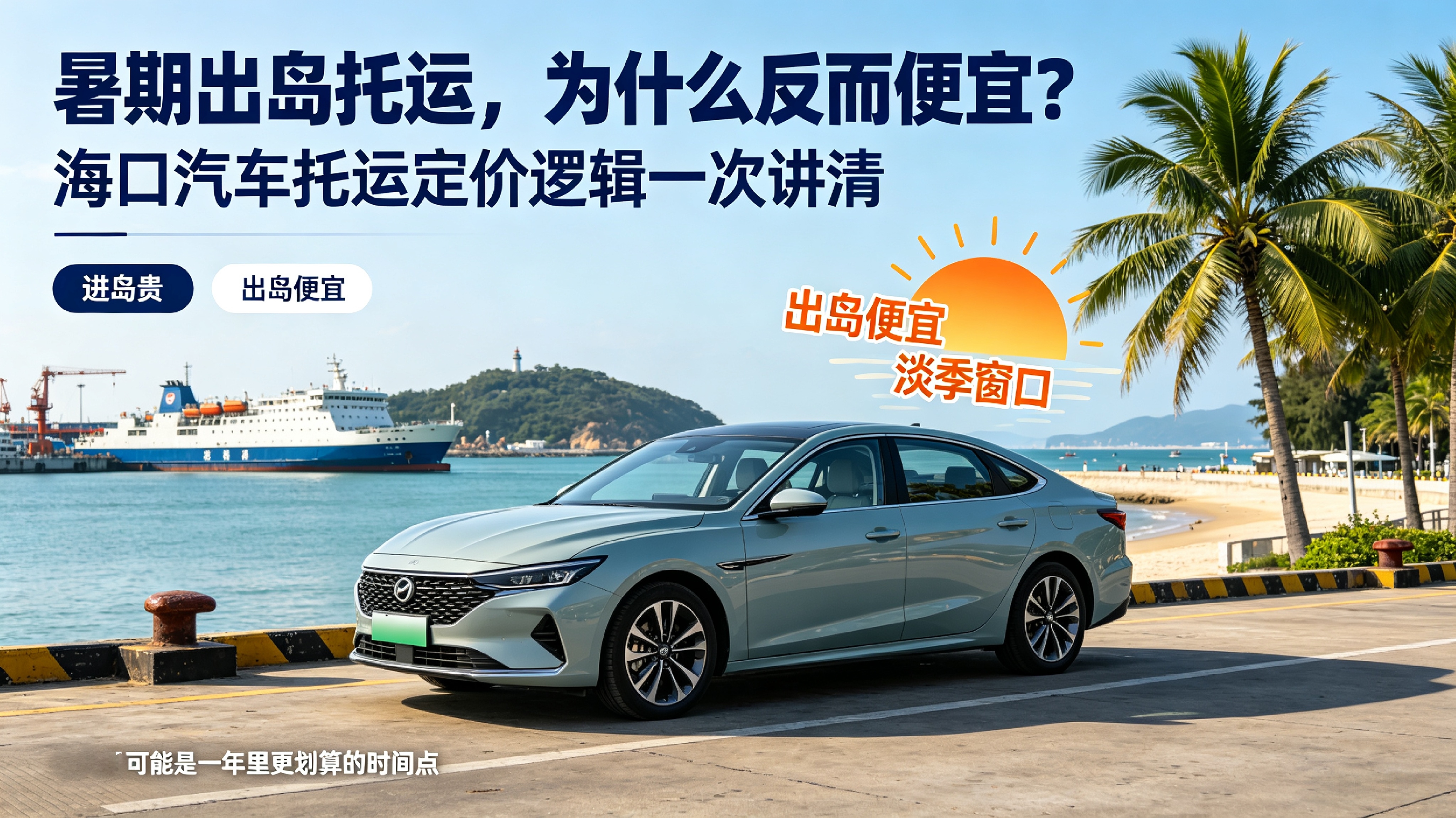 海口汽车托运出岛，暑期为什么比平时便宜？