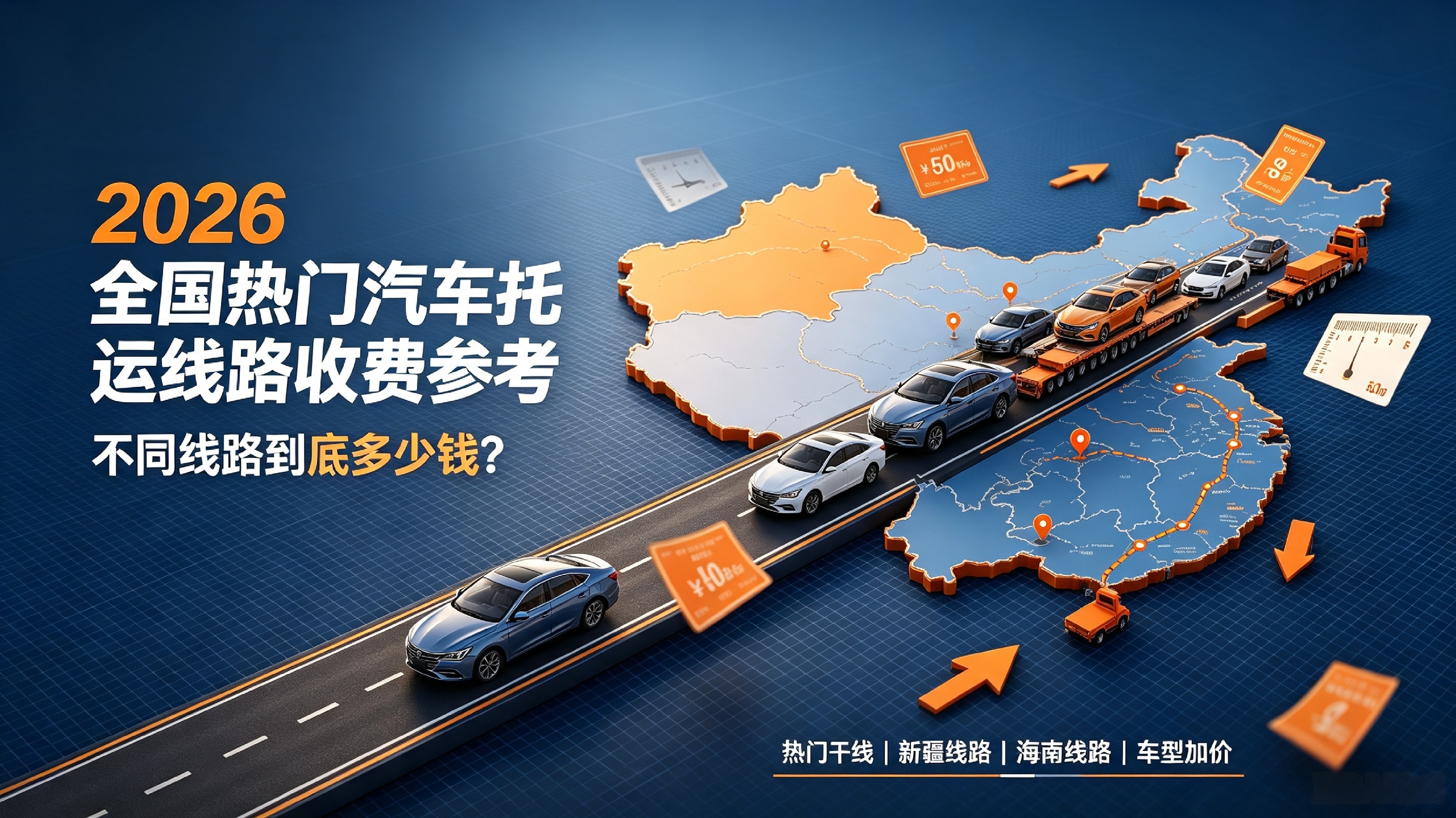 2026年全国热门汽车托运线路收费参考：不同线路到底多少钱？附价格表